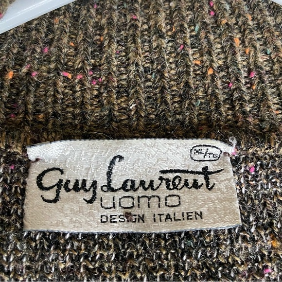 Guy Laurent Mens Wool Blend Penguin Embroidered XL Sweater Canadian Cottagecore - Picture 3 of 8